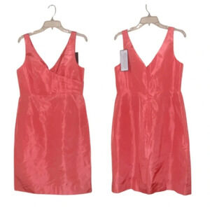 J. Crew Weddings NWT Bubblegum Pink Silk Dress Formal Party Fairy Barbie Size 12
